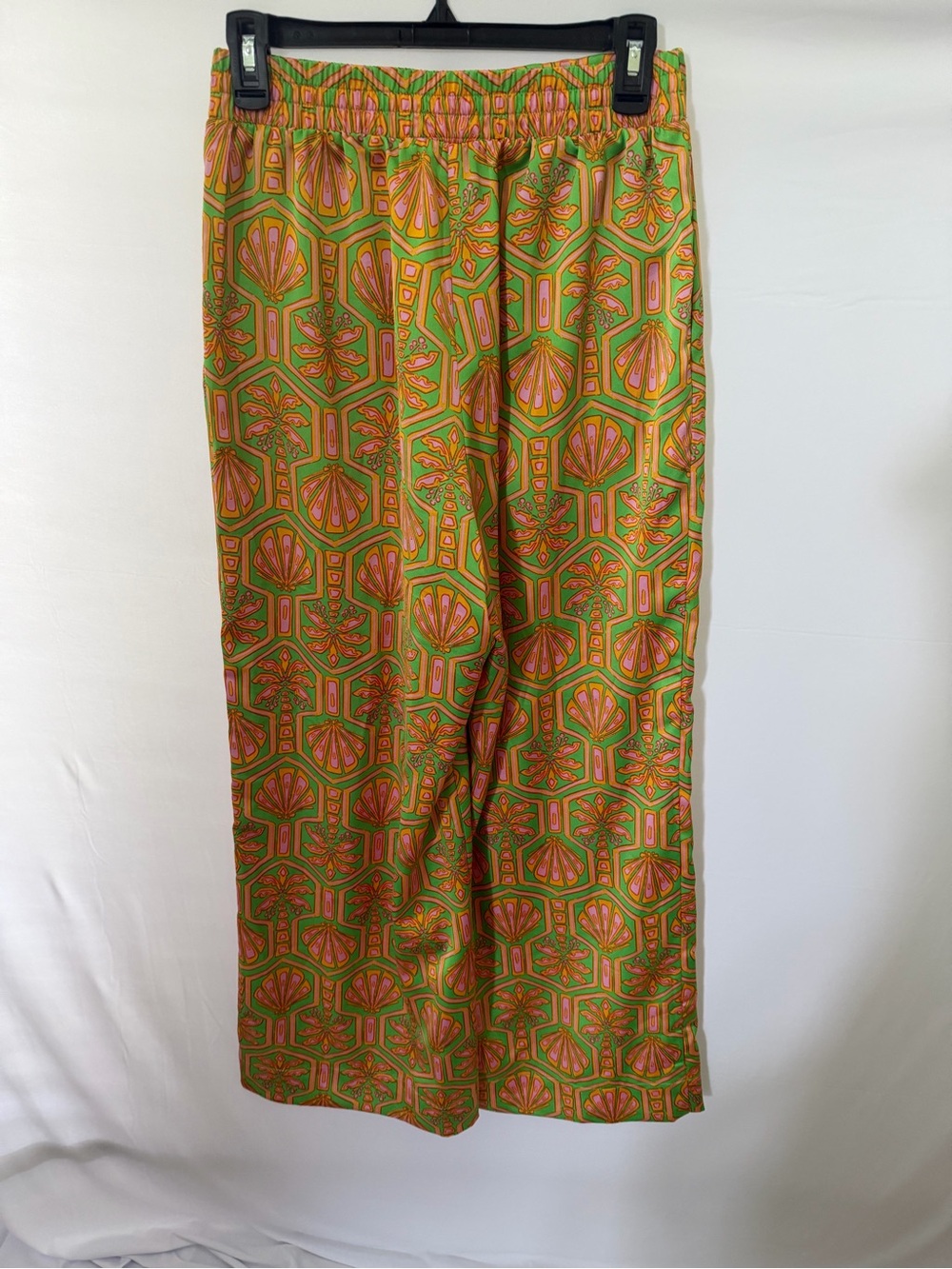 Show Me Your Mumu Landon Pants Palm Deco Print Wide Leg Size Small - Picture 4 of 6